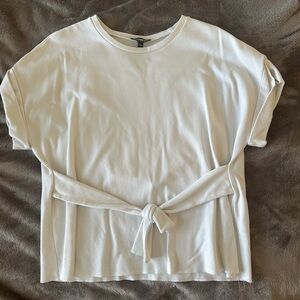 Express white knotted blouse
